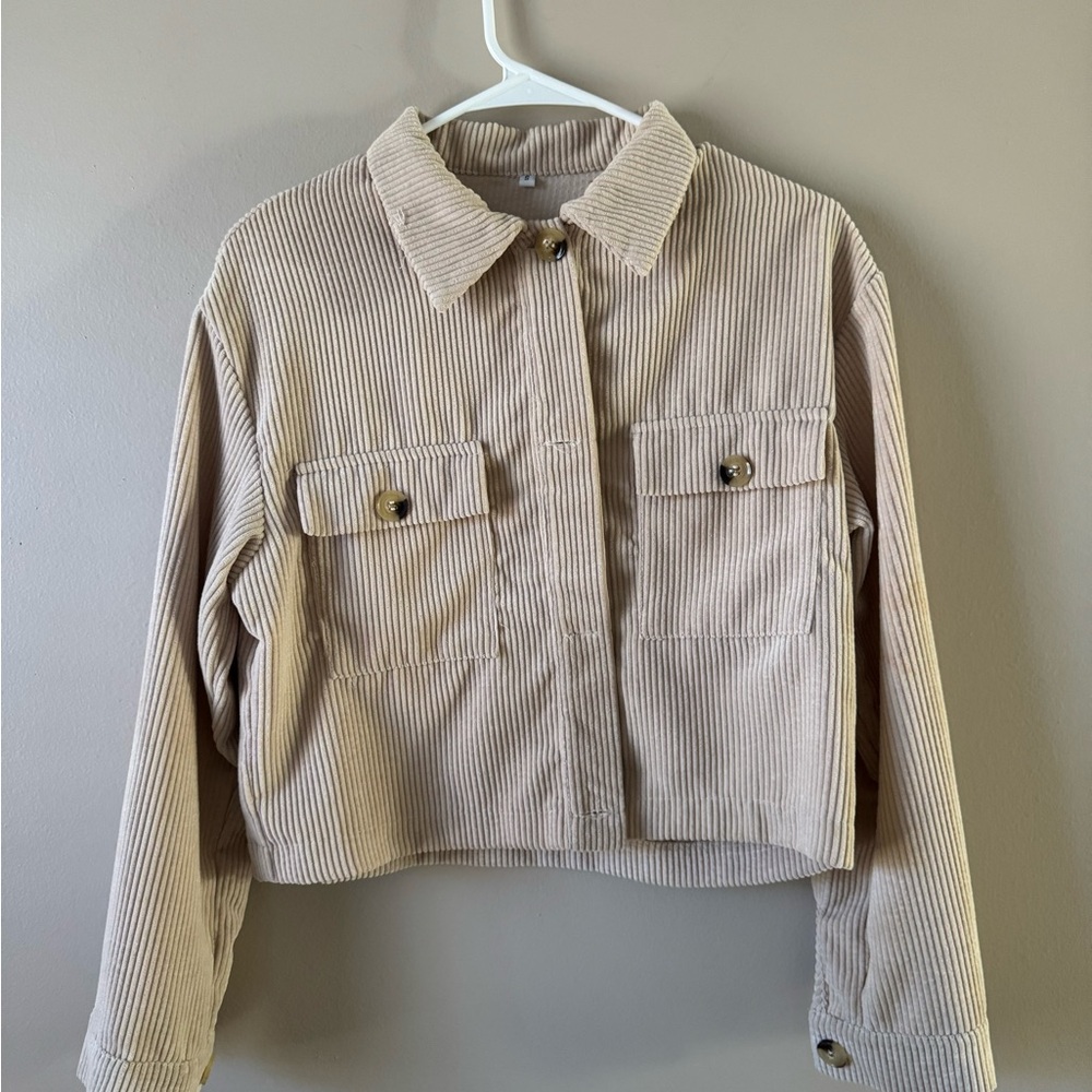 Women's Corduroy Jacket - Tan